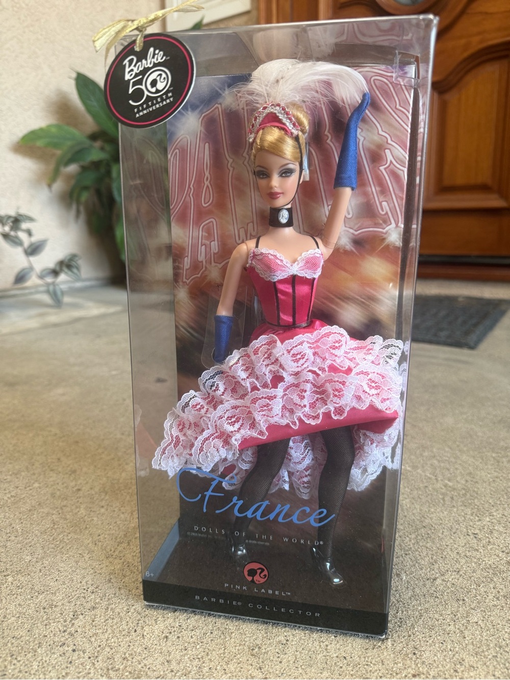 Barbie Collector France Doll - Pink, White, Blue
